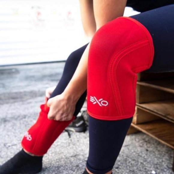 Exo Exo Other - Exosleeve 5mm Knee Sleeve Pair (Solid Red)